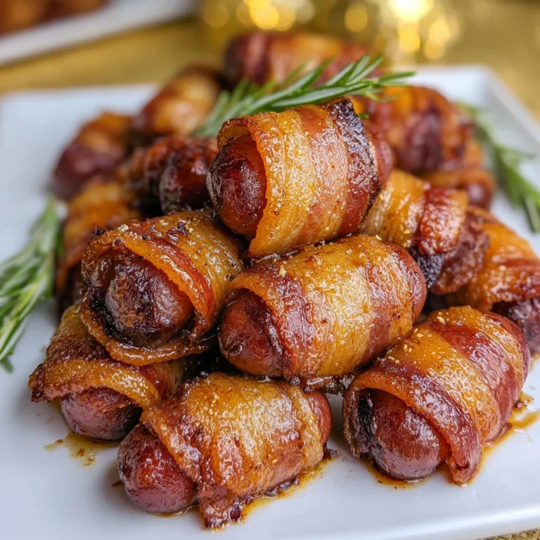 Bacon Wrapped Little Smokies Party Appetizer