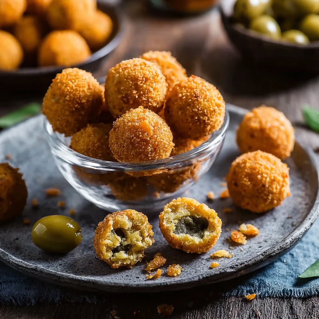 Baked Olive Cheese Balls That Will Wow Your