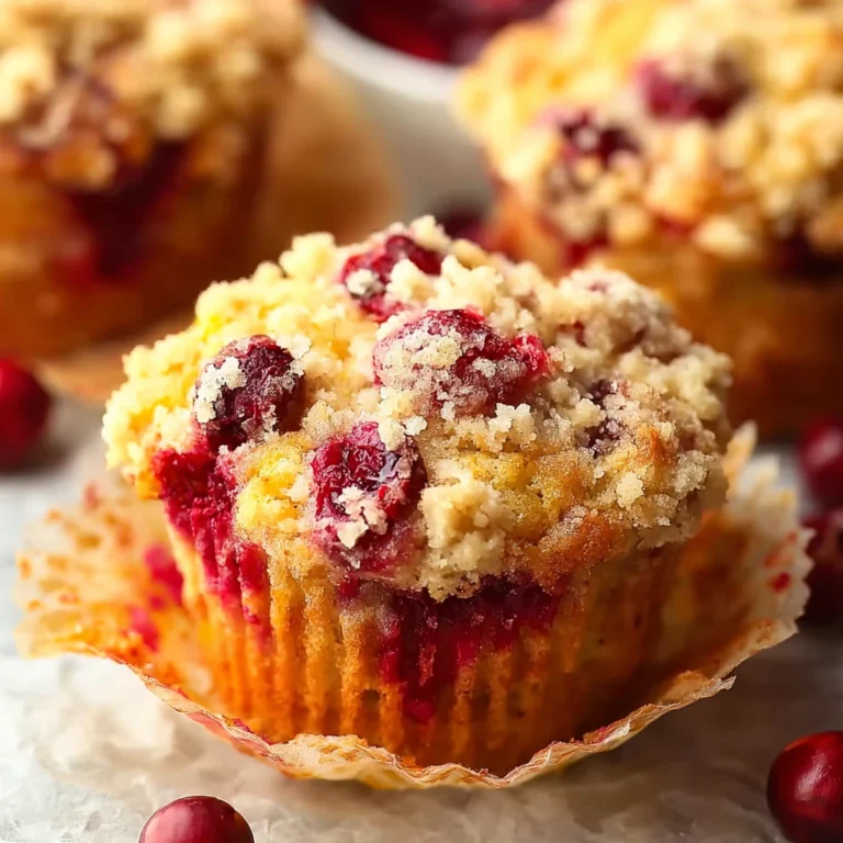 Cranberry Orange Muffins Streusel Topping