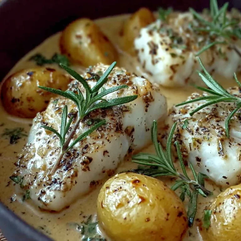 Delicious Cod Potatoes Creamy Rosemary Dream Sauce
