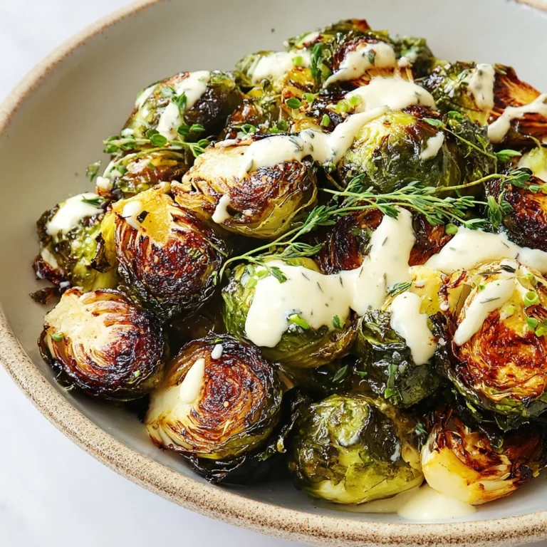 Delightful Brussels Sprouts Lemon Tahini Sauce Recipe