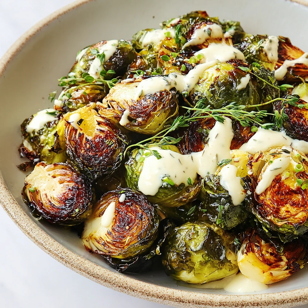 Delightful Brussels Sprouts Lemon Tahini Sauce Recipe