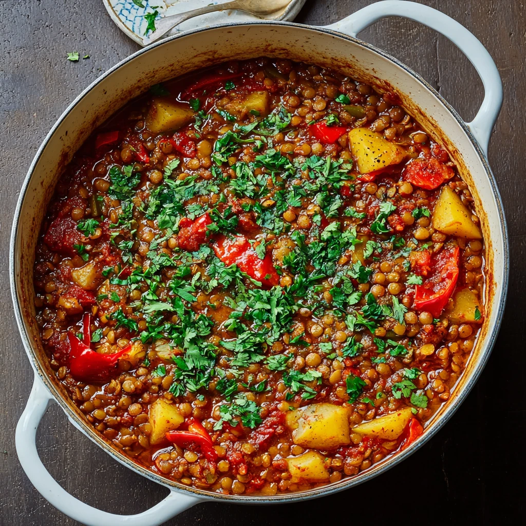 Discover Sweet Spicy Harissa Lentil Stew Delight