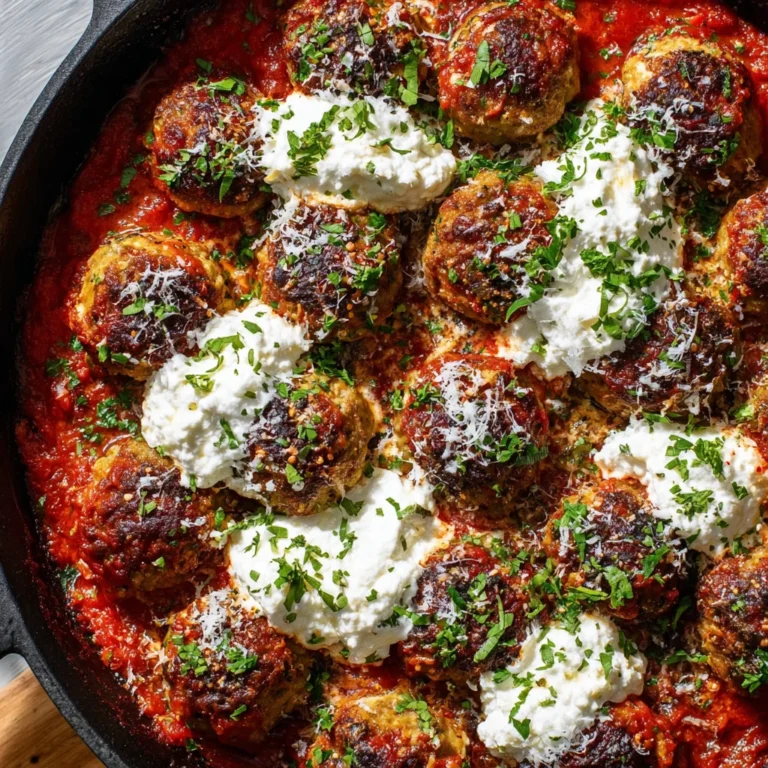 Eggplant Parmesan Meatballs