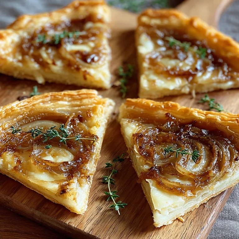 Irresistible Caramelized Onion Gruyere Puff Pastry Tart
