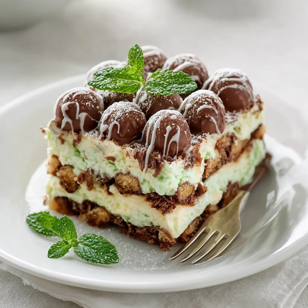 Irresistible Chocmint Crackle Cheesecake Lasagne Recipe
