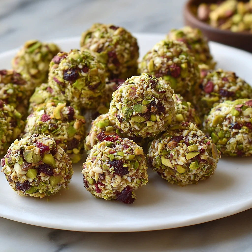 Irresistible Goat Cheese Truffles Pistachio Crust