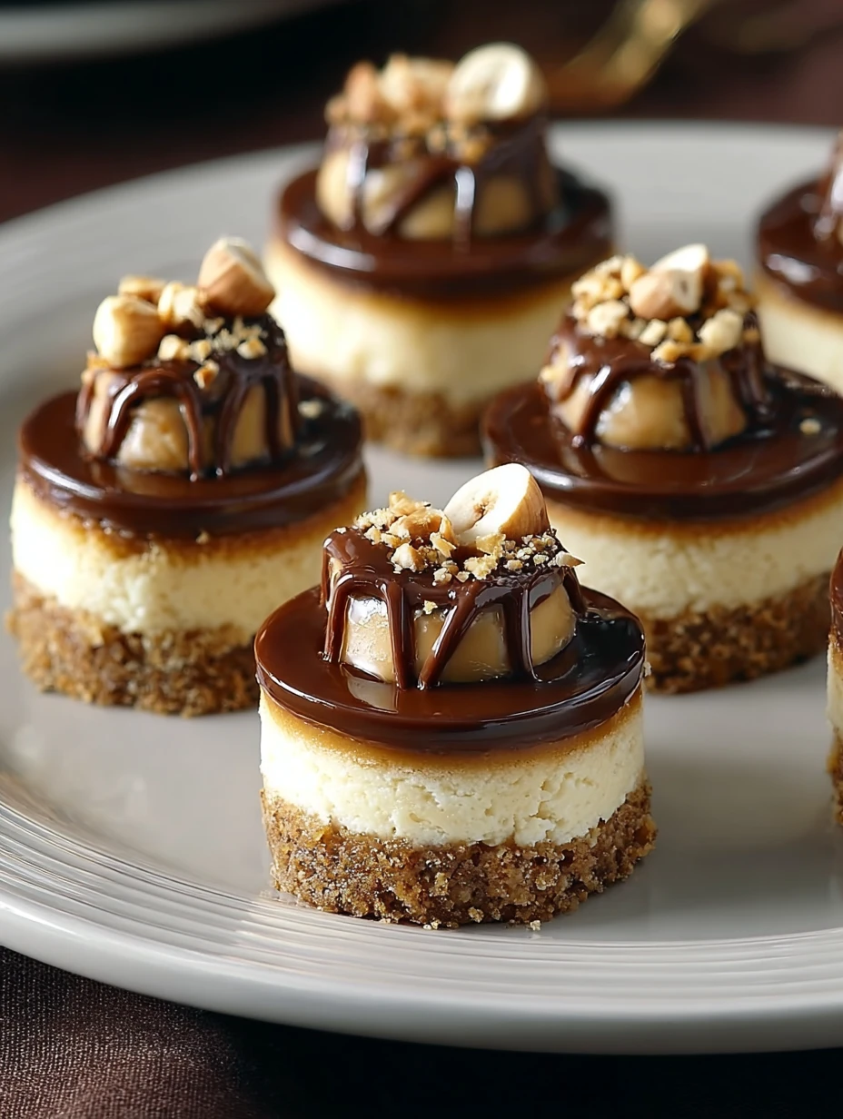 Irresistible Hazelnut Praline Mini Cheesecakes Recipe