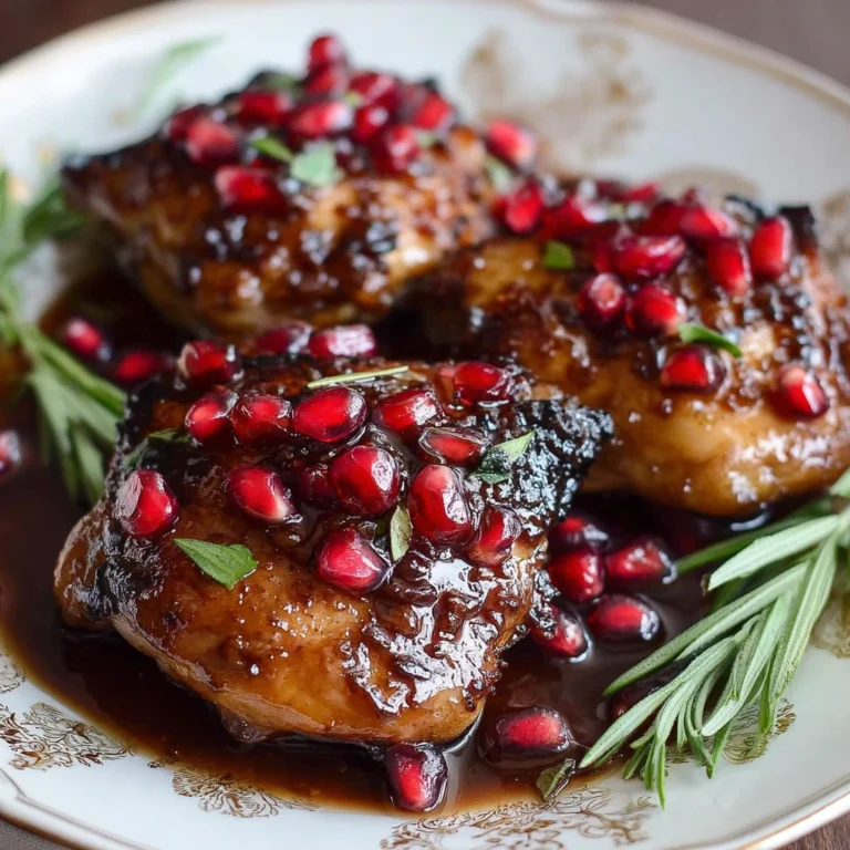 Irresistible Pomegranate Balsamic Glazed Chicken Thighs