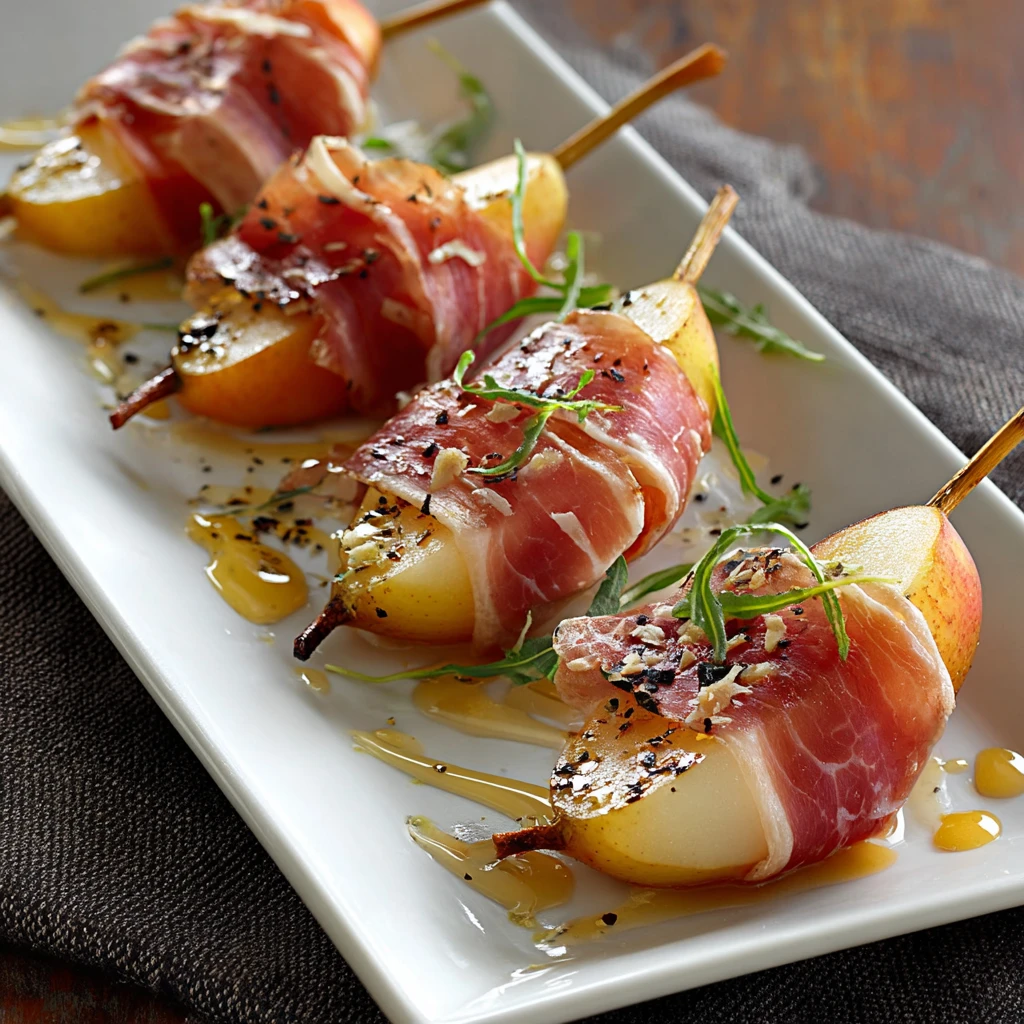Irresistible Prosciutto Wrapped Pears Honey Delight