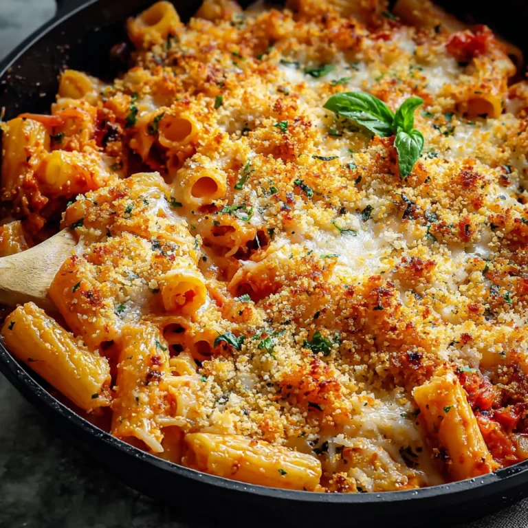 Irresistible Roasted Red Pepper Pasta Bake Recipe