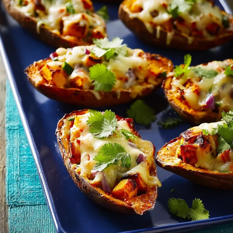 Loaded Sweet Potato Skins Cheesy Crispy Comfort Awaits