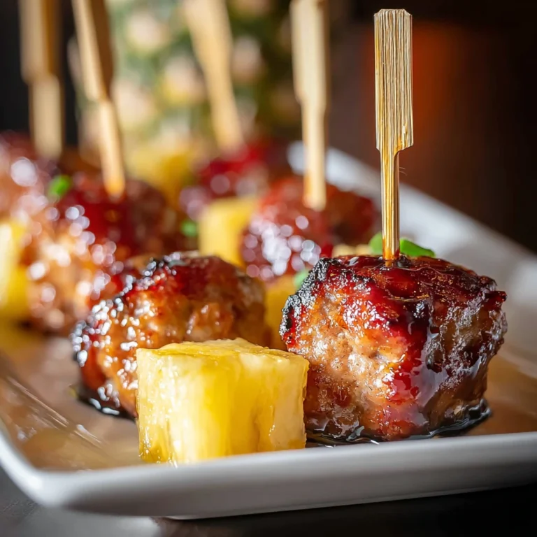 Savory Pineapple Sausage Bites Hazy Ipa Glaze Delight