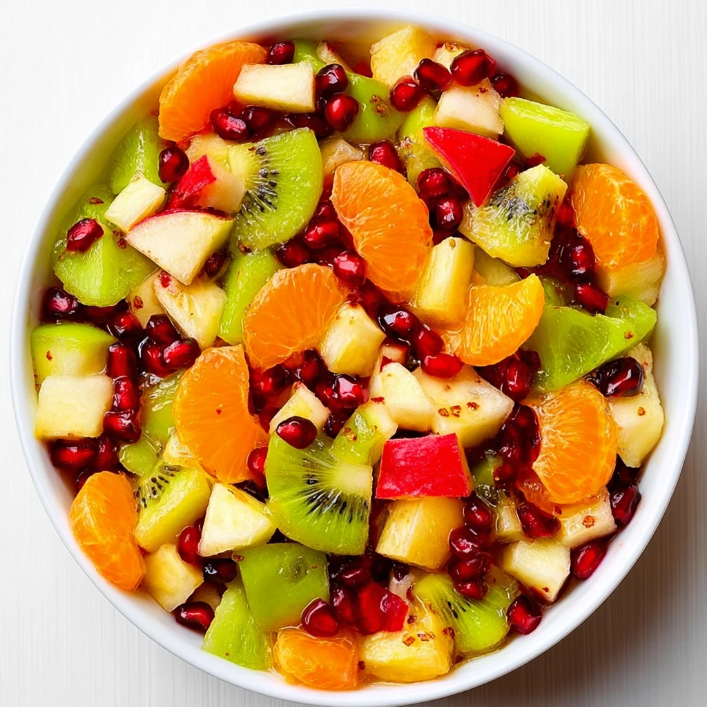 Thanksgiving Winter Fruit Salad Maplelime Dressing