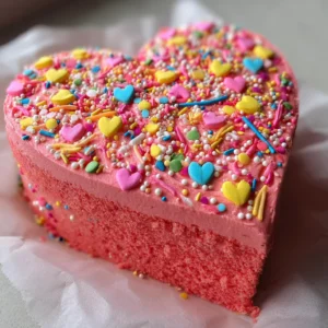 21 Heart Birthday Cake