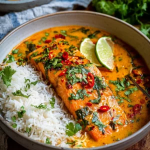 30 Minute Coconut Thai Salmon Curry for Stress-Free Dinners