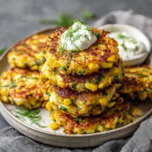 Air Fryer Zucchini Corn Fritters Recipe You’ll Love