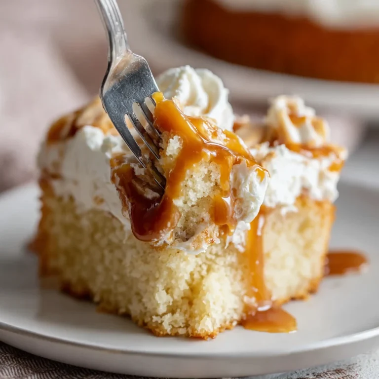 Caramel Poke Cake