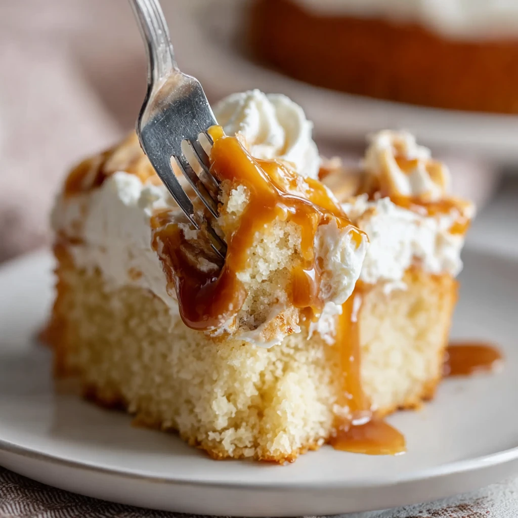 Caramel Poke Cake