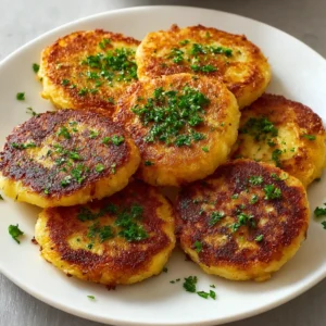 Cheesy potato pancakes