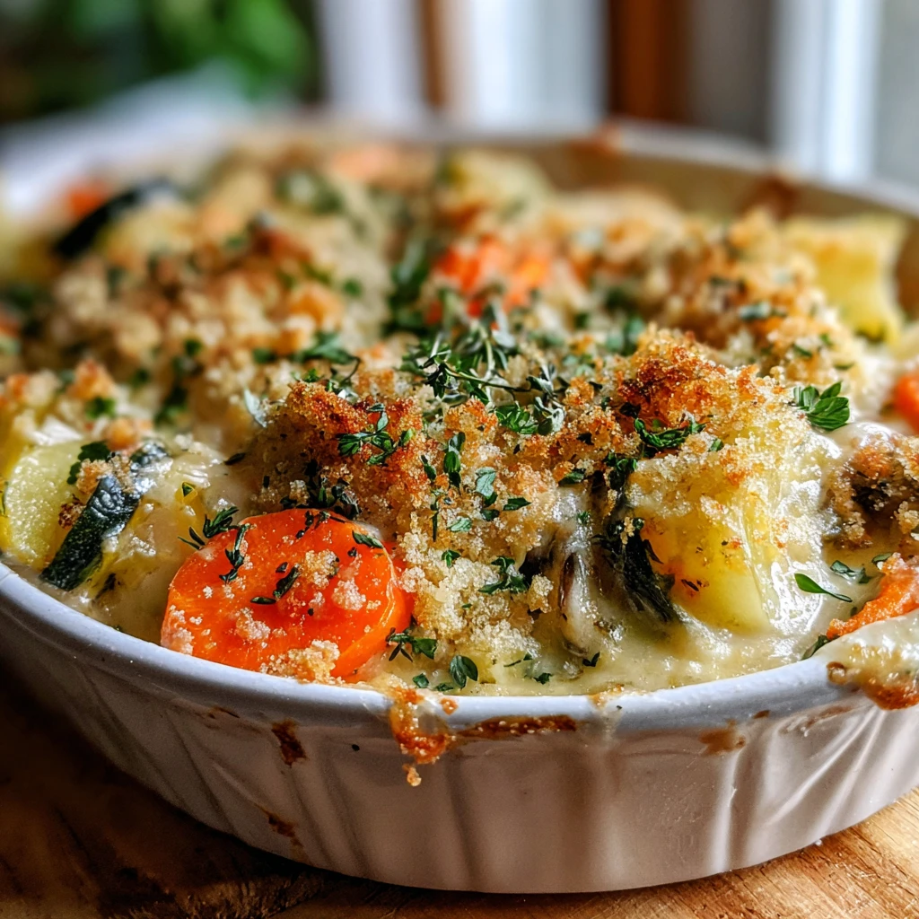 Cozy Creamy Winter Vegetable Casserole Recipe Delight
