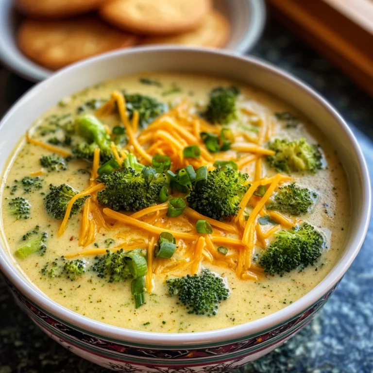 Creamy Broccoli Cheddar Soup Cozy Comfort Recipe