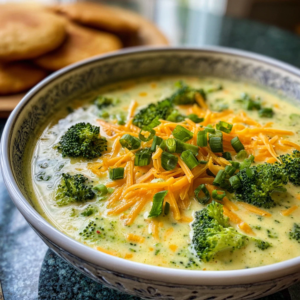 Creamy Broccoli Cheddar Soup Cozy Comfort Recipe