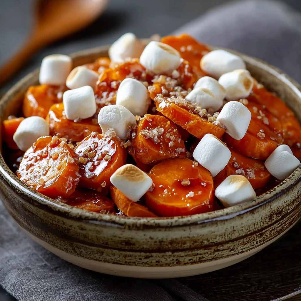Crockpot Sweet Potatoes Marshmallows