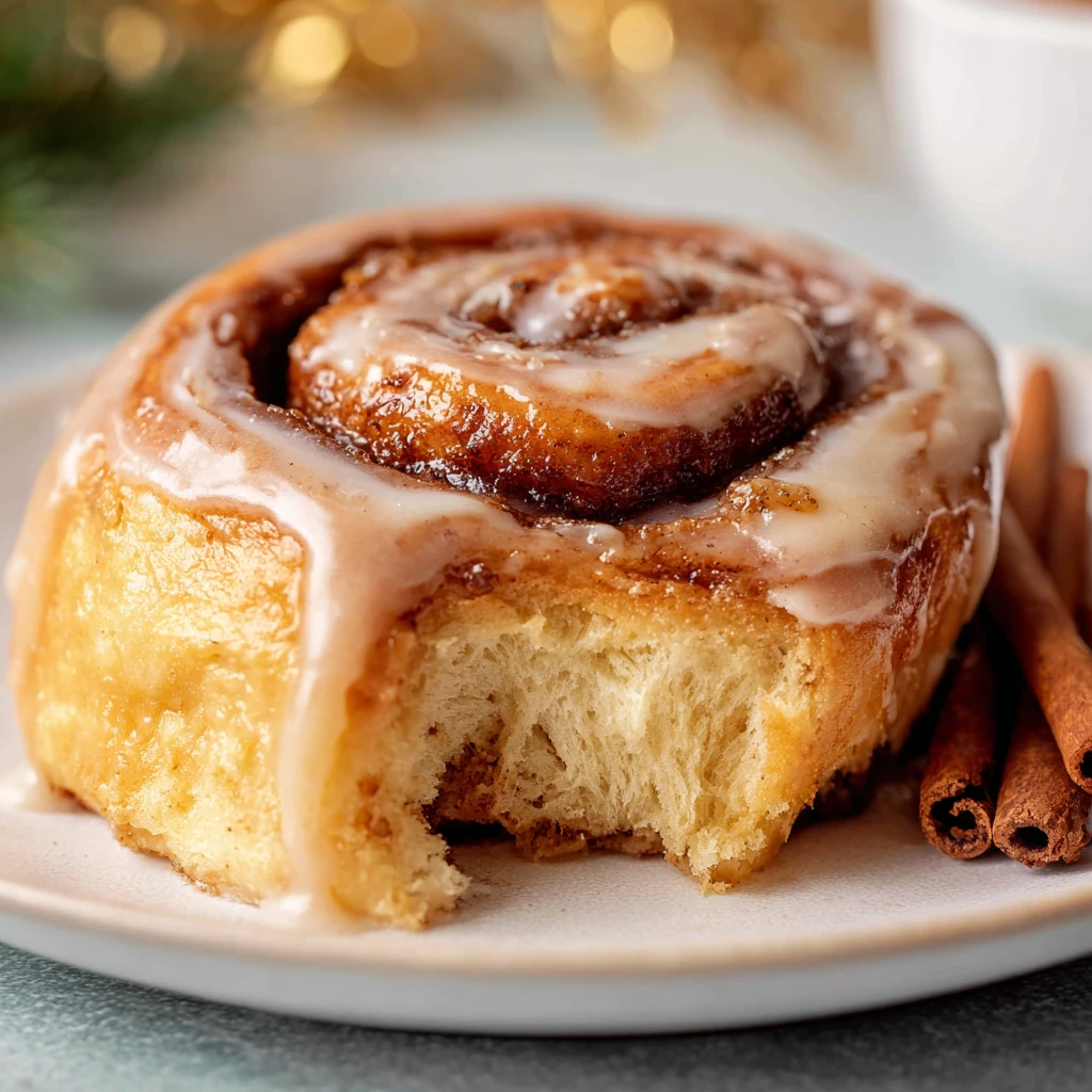 Eggnog Cinnamon Rolls