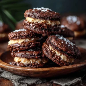 German Chocolate Whoopie Pies