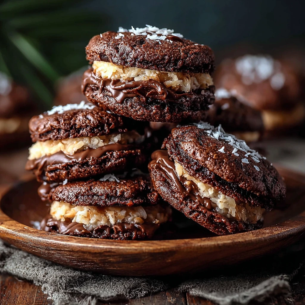 German Chocolate Whoopie Pies