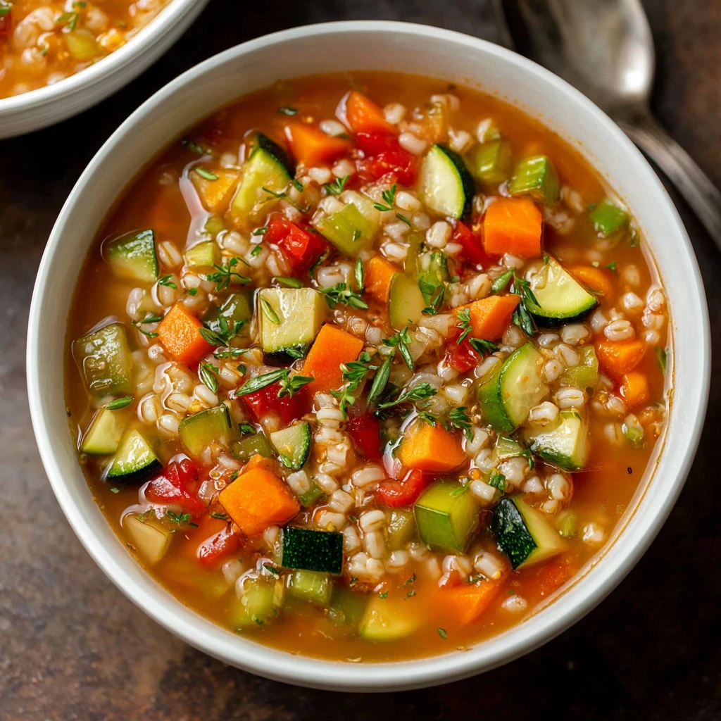 Healthy Vegetable Barley Soup Cozy Comforting Wholesome