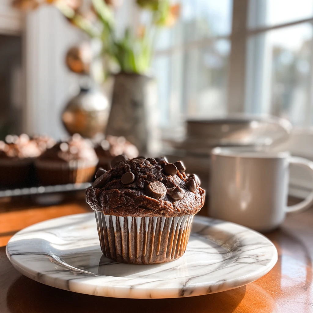 Indulge Chocolate Chip Avocado Muffins Healthy Delight