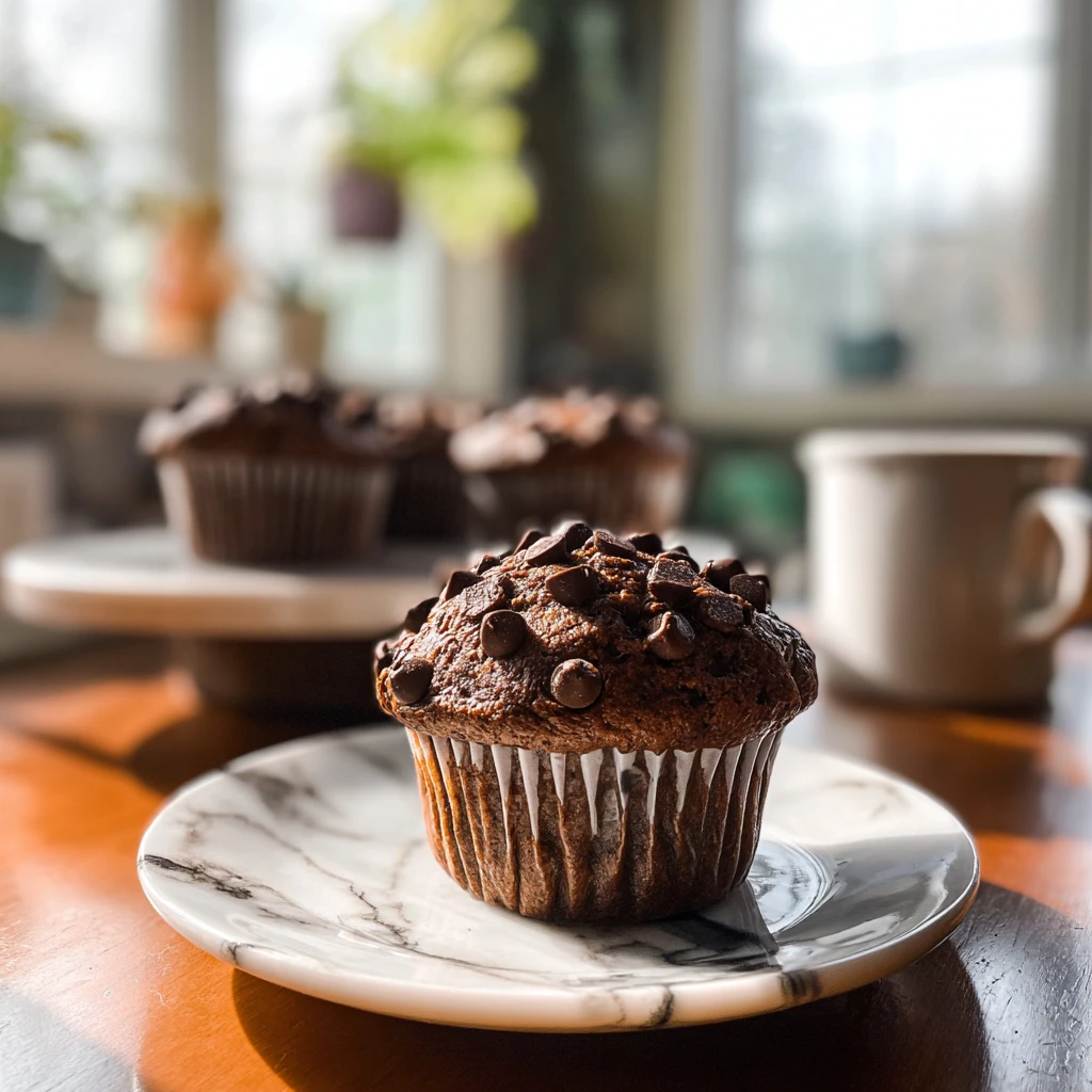 Indulge Chocolate Chip Avocado Muffins Healthy Delight