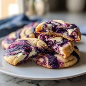 Irresistible Blueberry Cheesecake Swirl Cookies Recipe