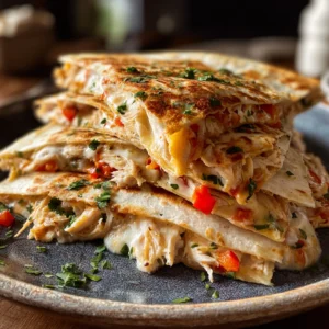 Irresistible High-Protein Chicken Ranch Quesadilla Recipe