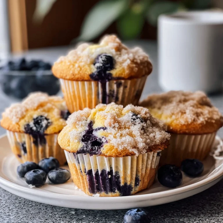 Irresistible Lemon Blueberry Sourdough Muffins Recipe