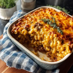 Irresistible Mac and Cheese Meatloaf Casserole Recipe