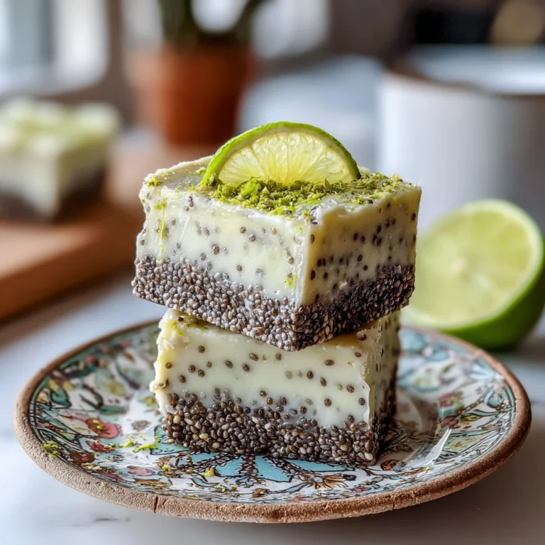 Irresistible Nobake Chia Pudding Bars Coconut Lime