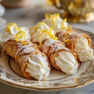 Lemon Meringue Pie Cannolis Easy No Bake Summer Dessert