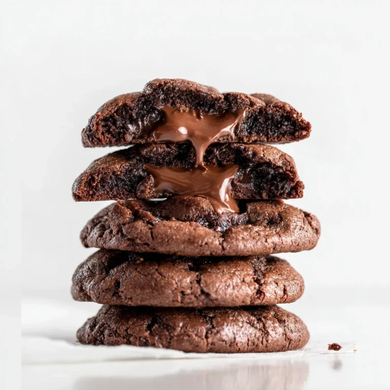 Nutella Stuffed Chocolate Cookies