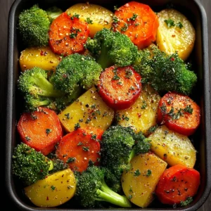 Roasted Broccoli and Carrots