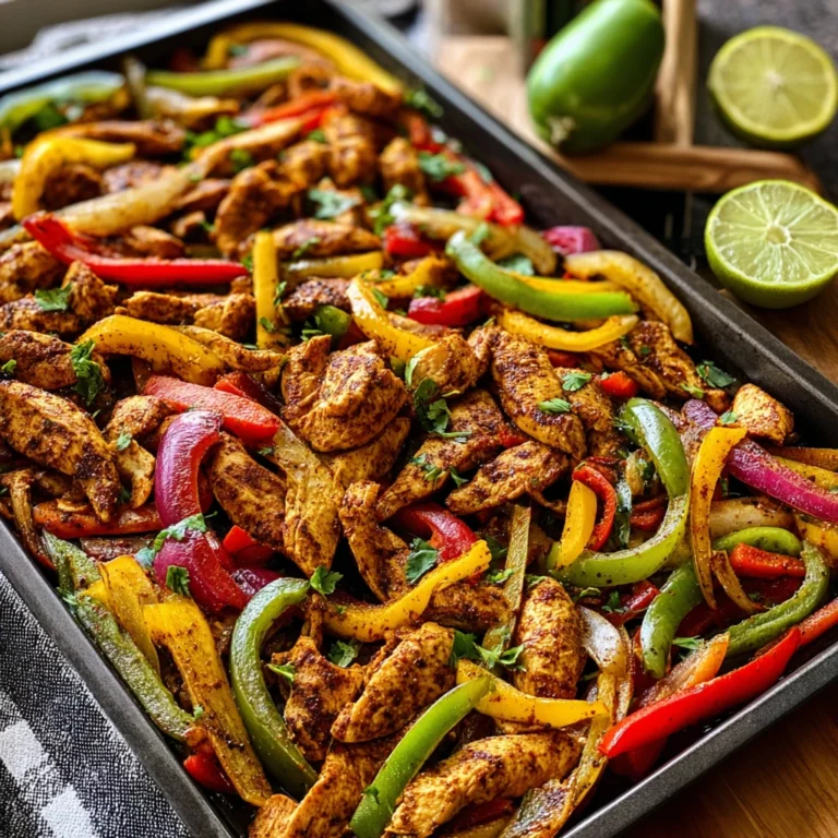 Sizzling Sheet Pan Chicken Fajitas Flavorful Recipe