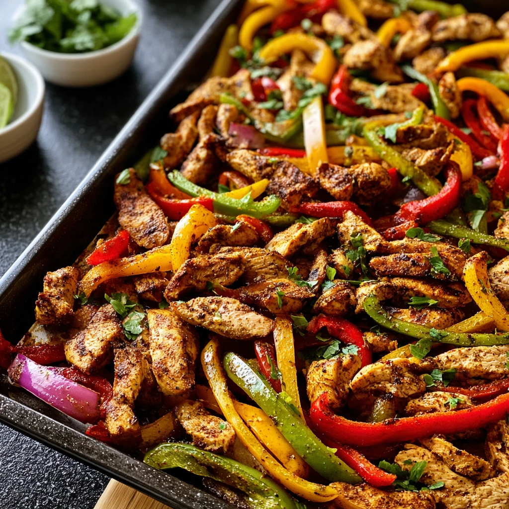 Sizzling Sheet Pan Chicken Fajitas Flavorful Recipe