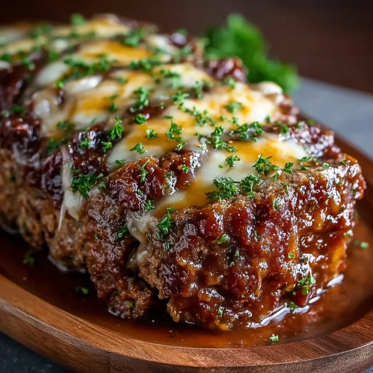Slow Cooker French Onion Meatloaf