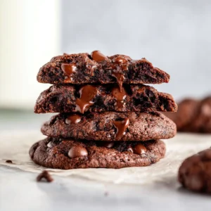 Small Batch Double Chocolate Cookies