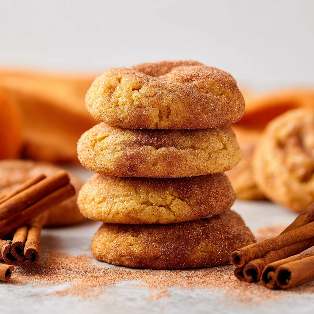Soft Pumpkin Snickerdoodle Cookies Recipe