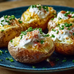 Sour Cream & Chive Baked Potatoes