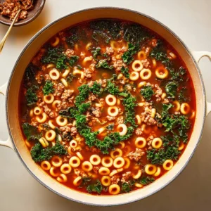 SpaghettiOs and Sausage Soup