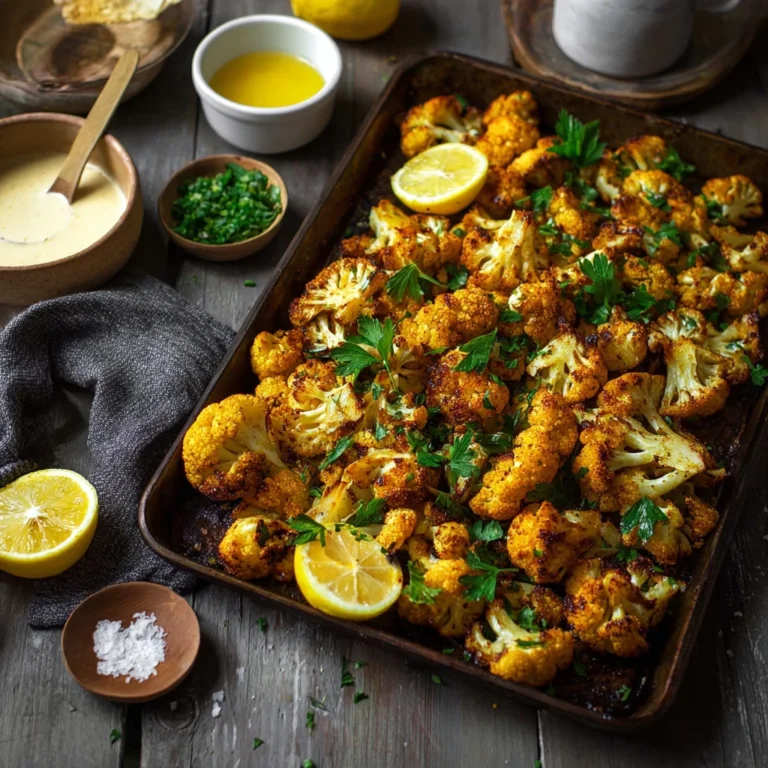 Turmeric Roasted Cauliflower Tahini Cozy Guide